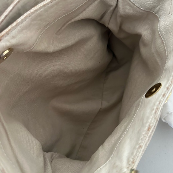 Tory Burch Distressed Pebble Leather Satchel - Picture 11 of 17